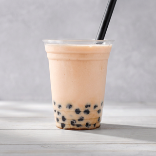Strawberry Milk Tea Boba Drink